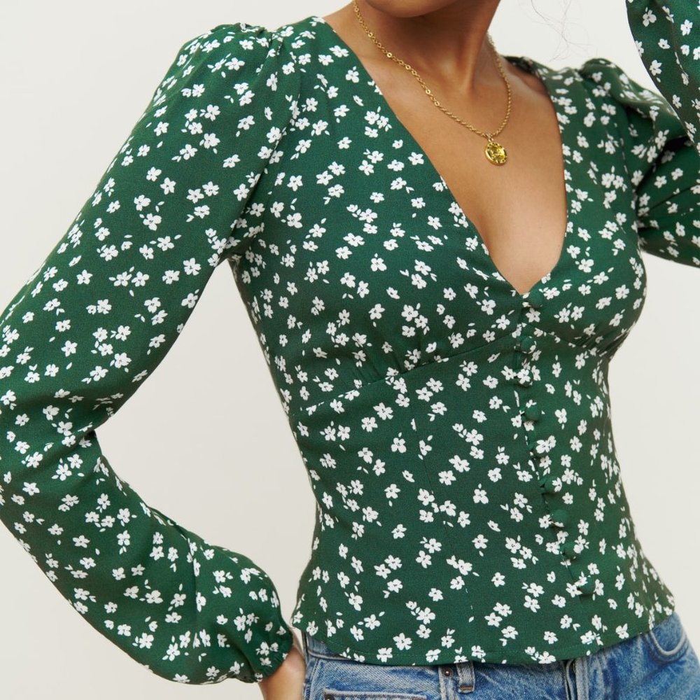 Reformation Nell Top in Annette print